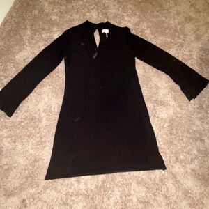 Laundry by Shelli Segal Black Stretch Keyhole Sheath Dress Size Medium